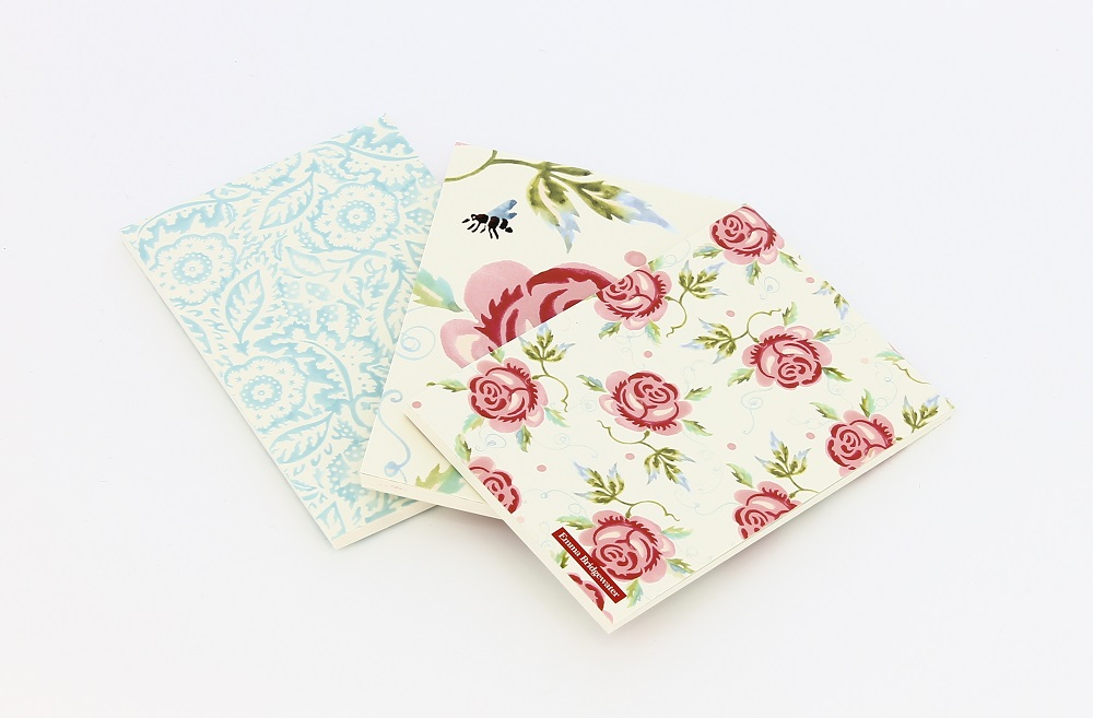 Emma Bridgewater Set of 3 Notebooks Rose & Bee Print Vibrant Home